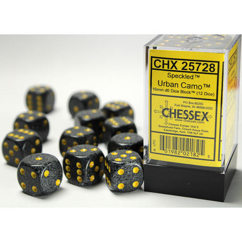 Chessex Speckled: 16mm Pip D6 Urban (12) | Odin's Place