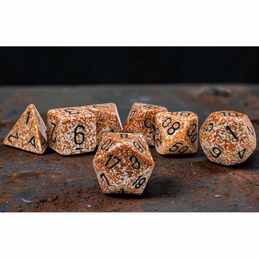 Chessex: Speckled Polyhedral Dice Block (7 Dice) - Various Sets | Odin's Place