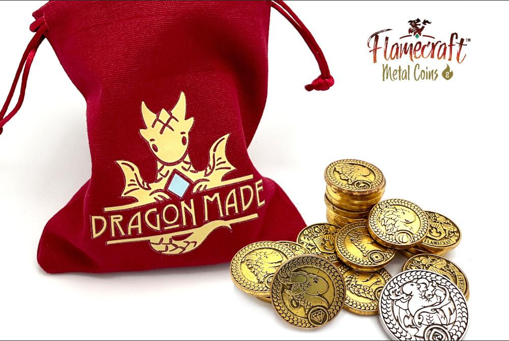 Flamecraft: Deluxe Components - Metal Coins | Odin's Place