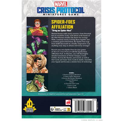 Marvel Crisis Protocol: Spider-Foes affiliation pack | Odin's Place
