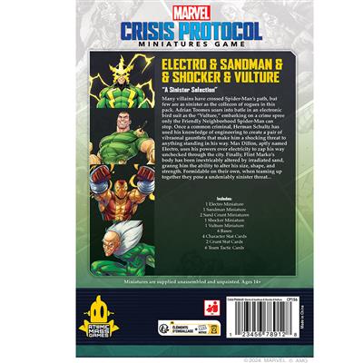 MARVEL: CRISIS PROTOCOL – ELECTRO & SANDMAN & SHOCKER & VULTURE | Odin's Place