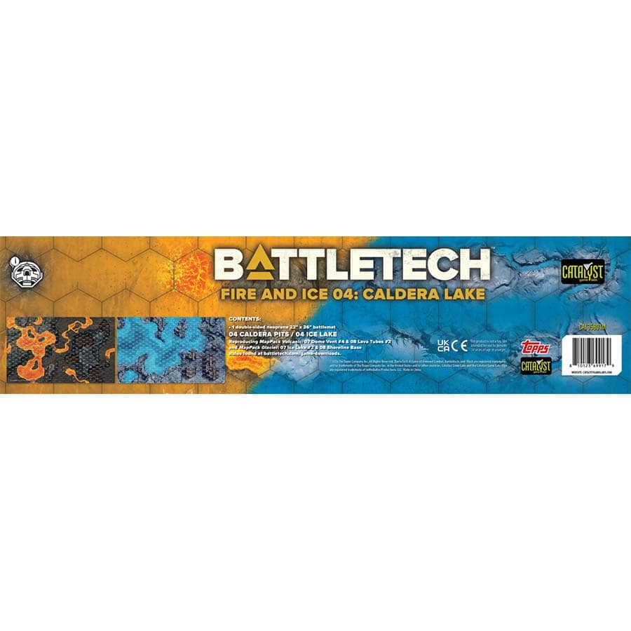 BattleTech: BattleMat - Fire and Ice 04: Caldera Lake | Odin's Place