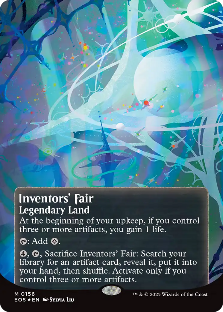 Inventors' Fair (0156) (Borderless) (Galaxy Foil) [Edge of Eternities: Stellar Sights] | Odin's Place