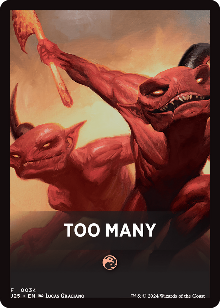 Too Many Theme Card [Foundations Jumpstart Front Cards] | Odin's Place