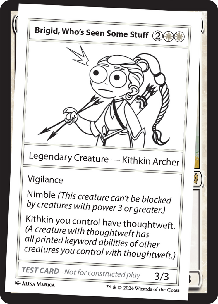 Brigid, Who's Seen Some Stuff [Mystery Booster 2 Playtest Cards] | Odin's Place
