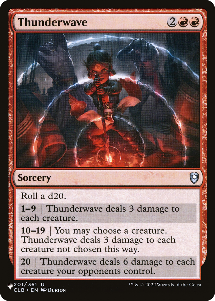 Thunderwave [The List] | Odin's Place