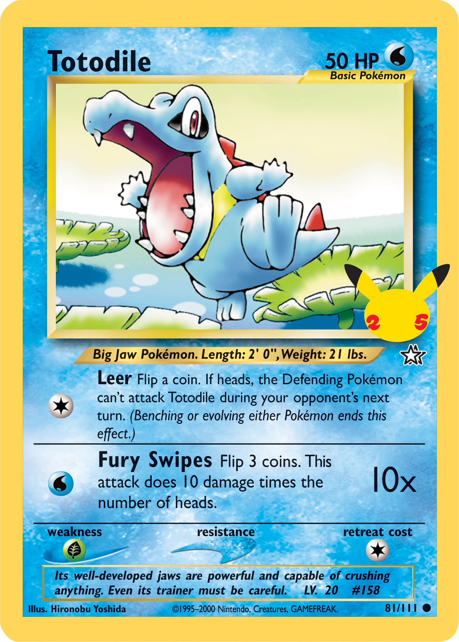 Totodile (81/111) (Jumbo Card) [First Partner Pack] | Odin's Place