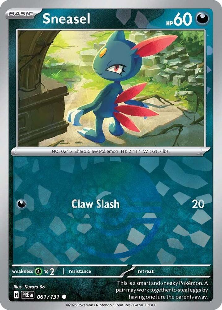 Sneasel (061/131) (Poke Ball Pattern) [Scarlet & Violet: Prismatic Evolutions] | Odin's Place