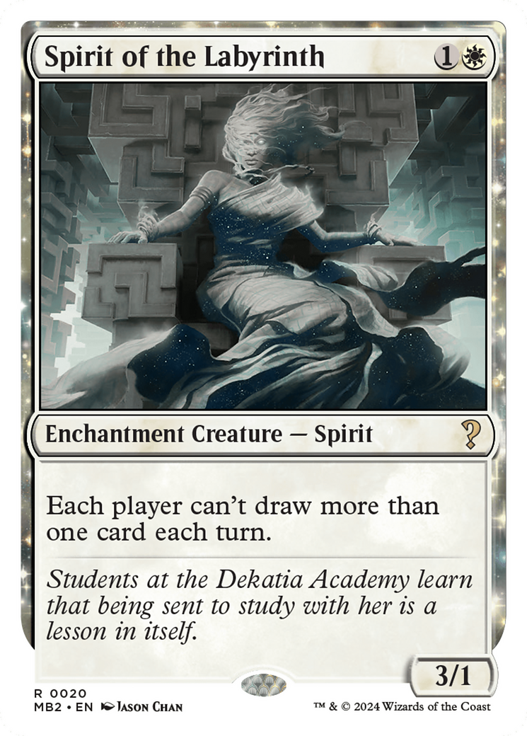 Spirit of the Labyrinth (White Border) [Mystery Booster 2] | Odin's Place