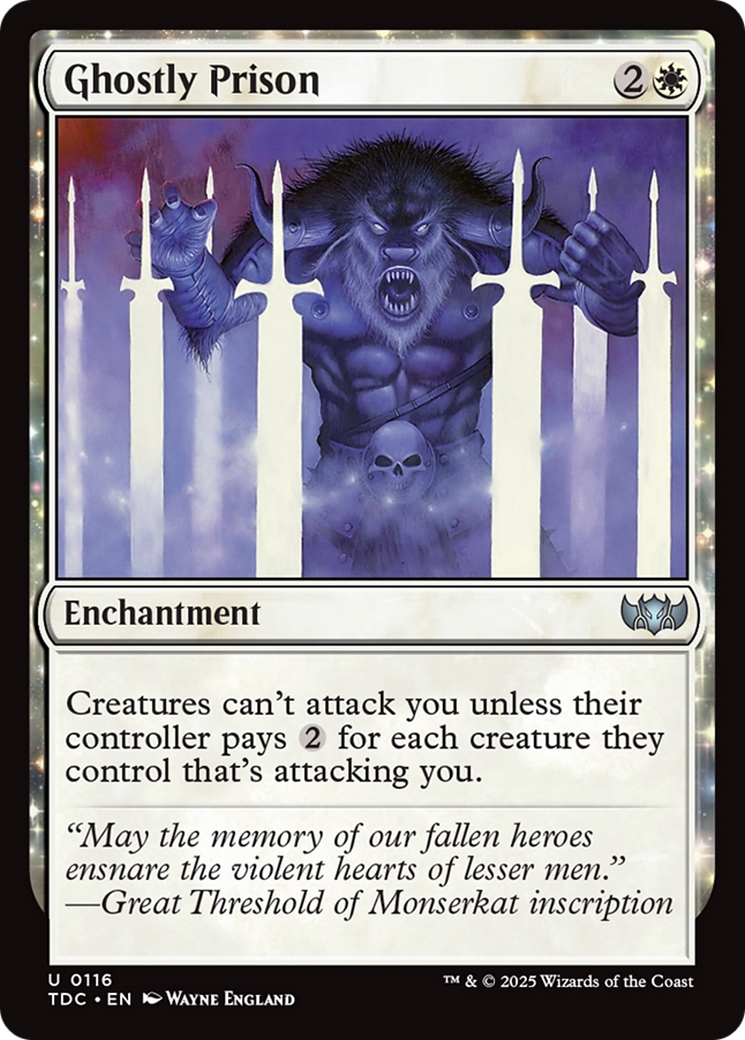 Ghostly Prison [Tarkir: Dragonstorm Commander] | Odin's Place