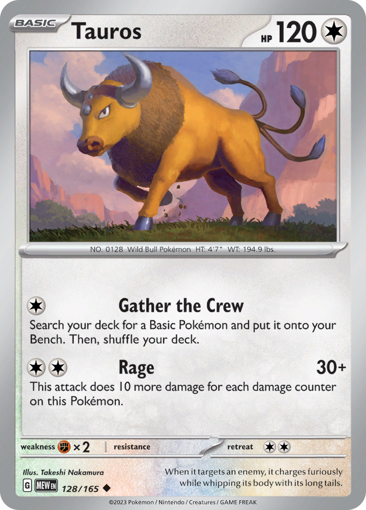 Tauros (128/165) [Scarlet & Violet 151] | Odin's Place