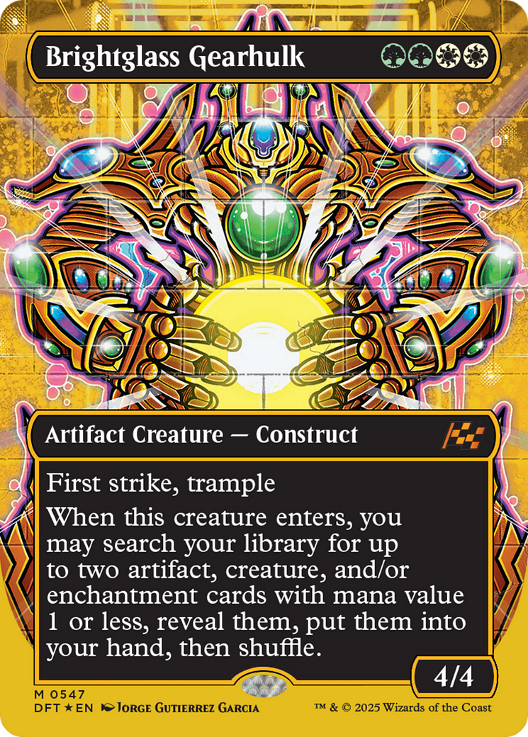 Brightglass Gearhulk (Borderless) (First-Place Foil) [Aetherdrift] | Odin's Place