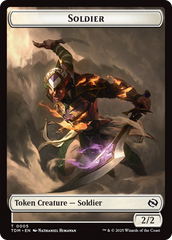 Goblin // Solider (0004) Double-Sided Token [Tarkir: Dragonstorm Commander Tokens] | Odin's Place