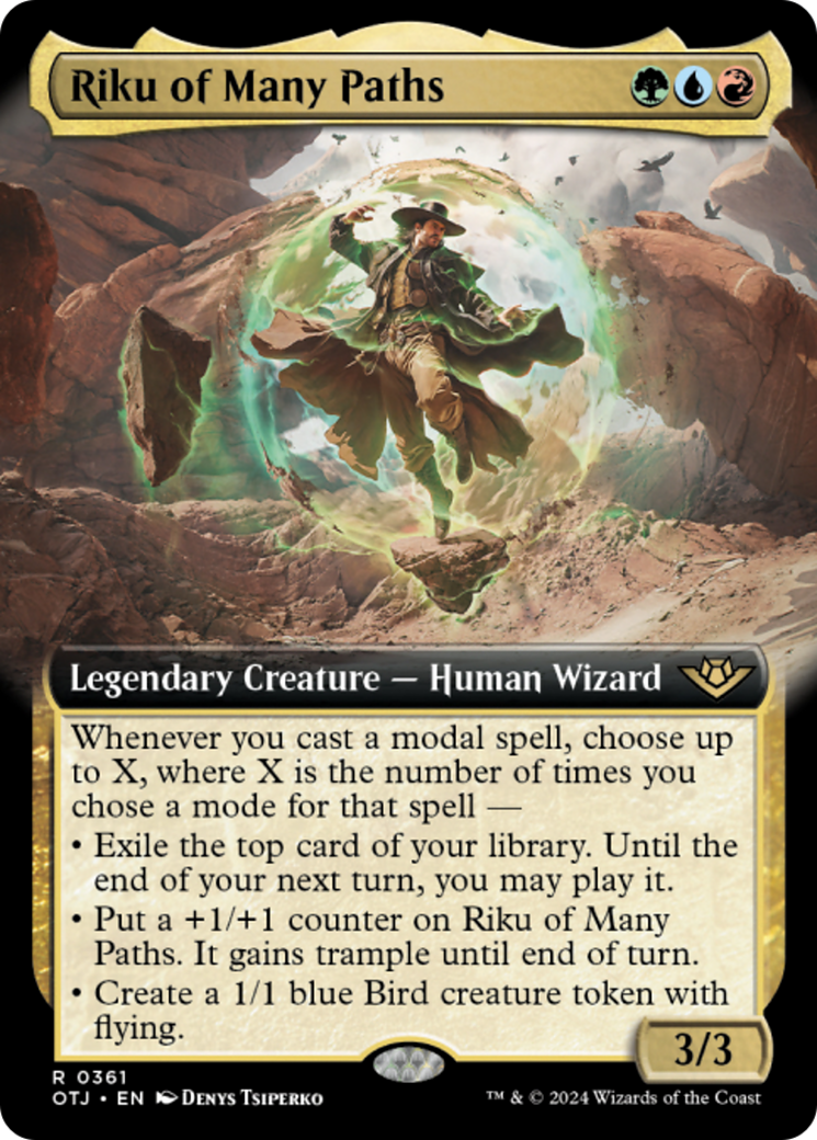 Riku of Many Paths (Extended Art) [Outlaws of Thunder Junction] | Odin's Place