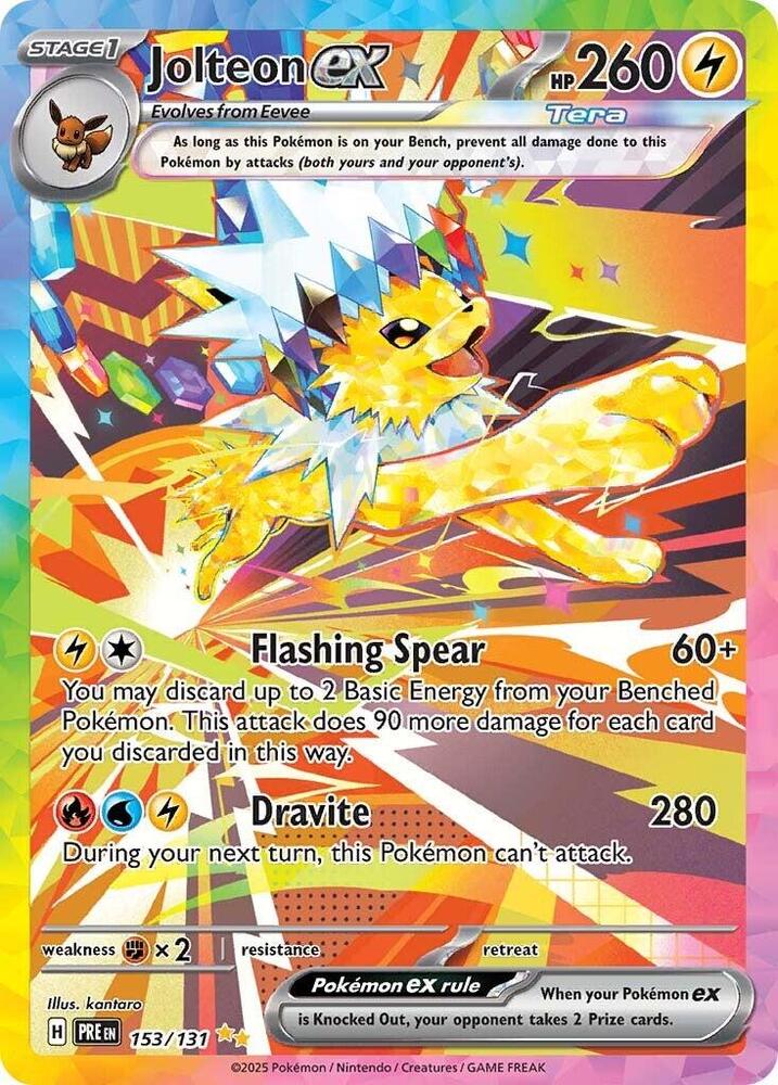 Jolteon ex (153/131) [Scarlet & Violet: Prismatic Evolutions] | Odin's Place
