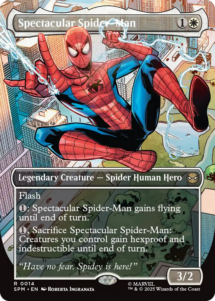 Spectacular Spider-Man (Borderless) [Marvel's Spider-Man Prerelease Promos] | Odin's Place