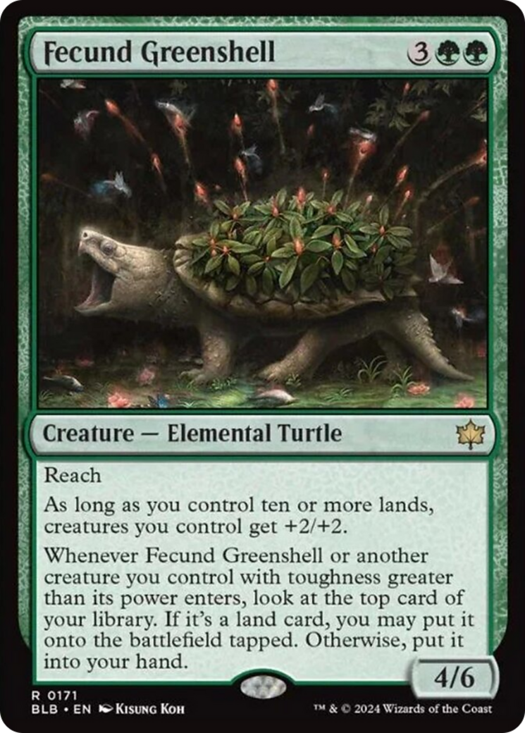Fecund Greenshell [Bloomburrow] | Odin's Place