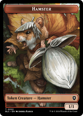 Hamster // Beast (024) Double-Sided Token [Bloomburrow Commander Tokens] | Odin's Place