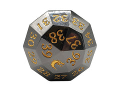 Old School Dice: Metal D40 Spindown | Odin's Place