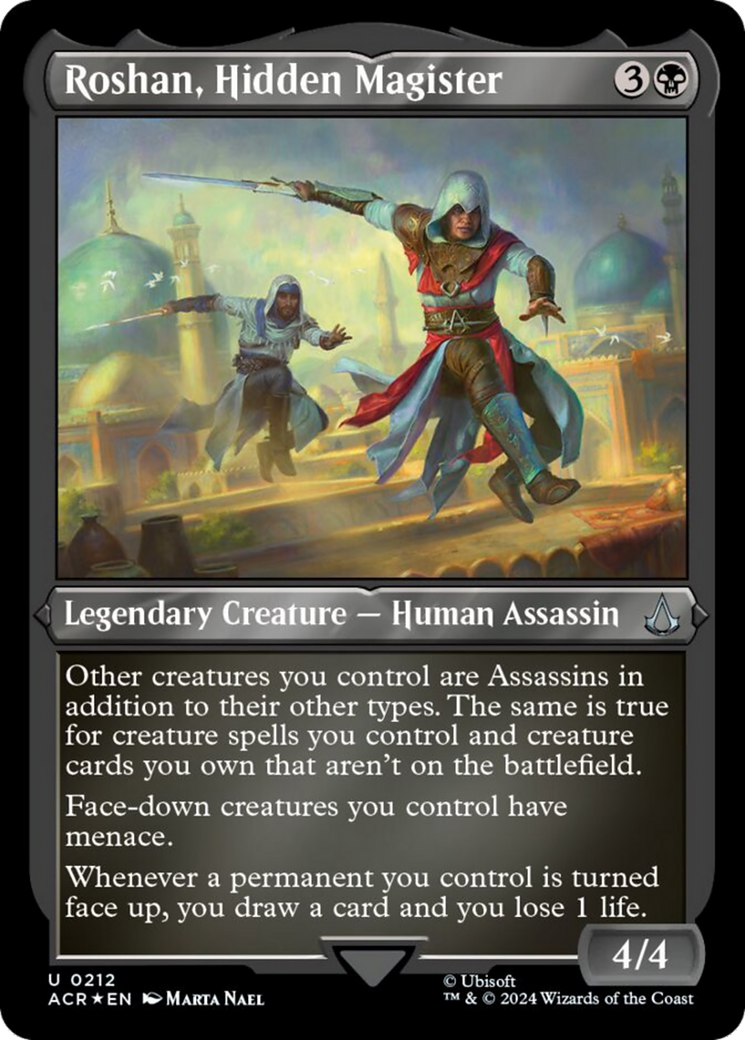Roshan, Hidden Magister (Foil Etched) [Assassin's Creed] | Odin's Place