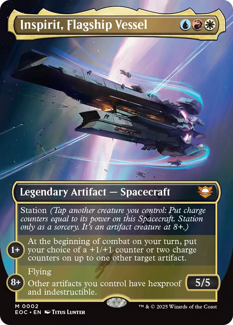 Inspirit, Flagship Vessel (Borderless) [Edge of Eternities Commander] | Odin's Place