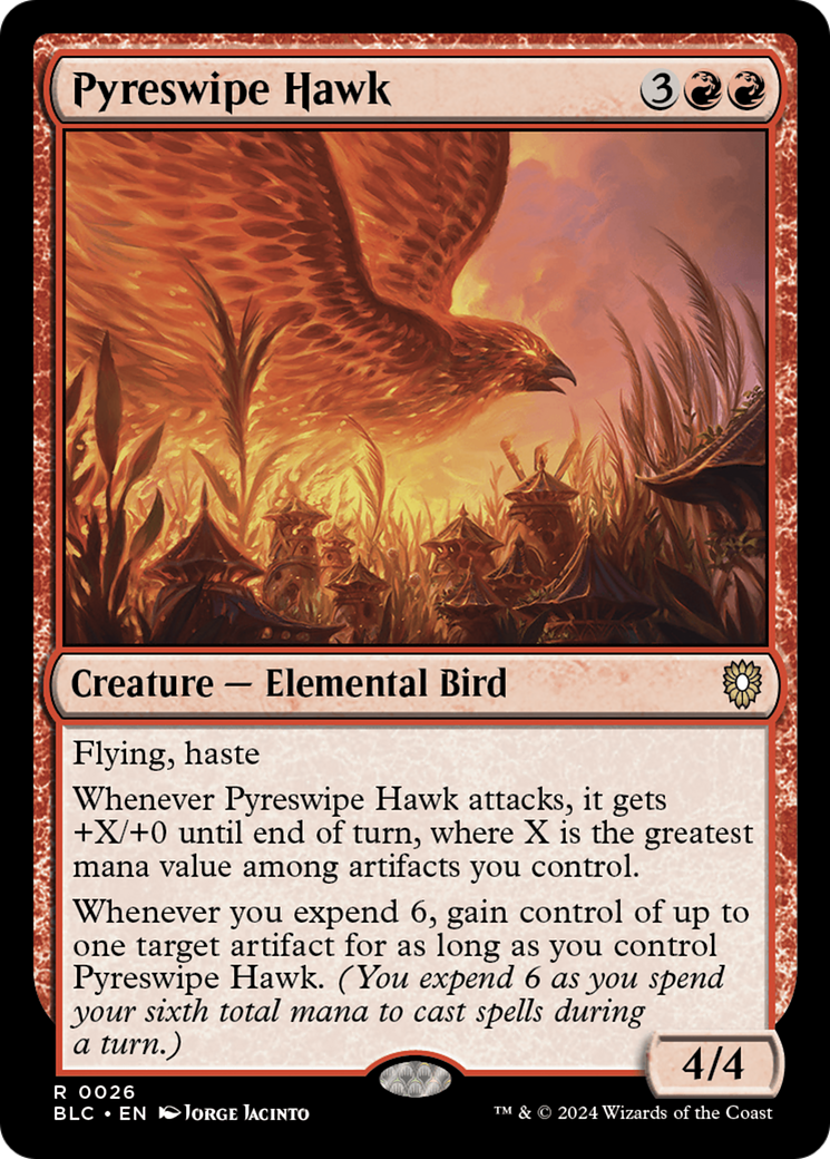 Pyreswipe Hawk [Bloomburrow Commander] | Odin's Place
