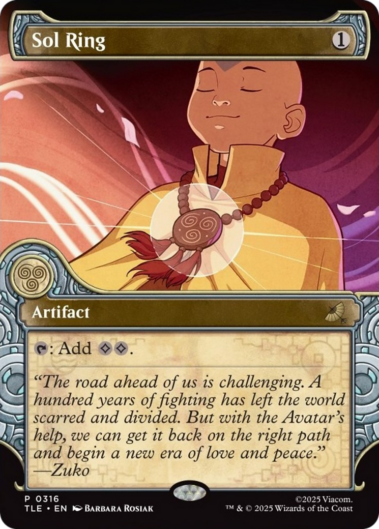 Sol Ring (Showcase) [Avatar: The Last Airbender: Eternal-Legal] | Odin's Place