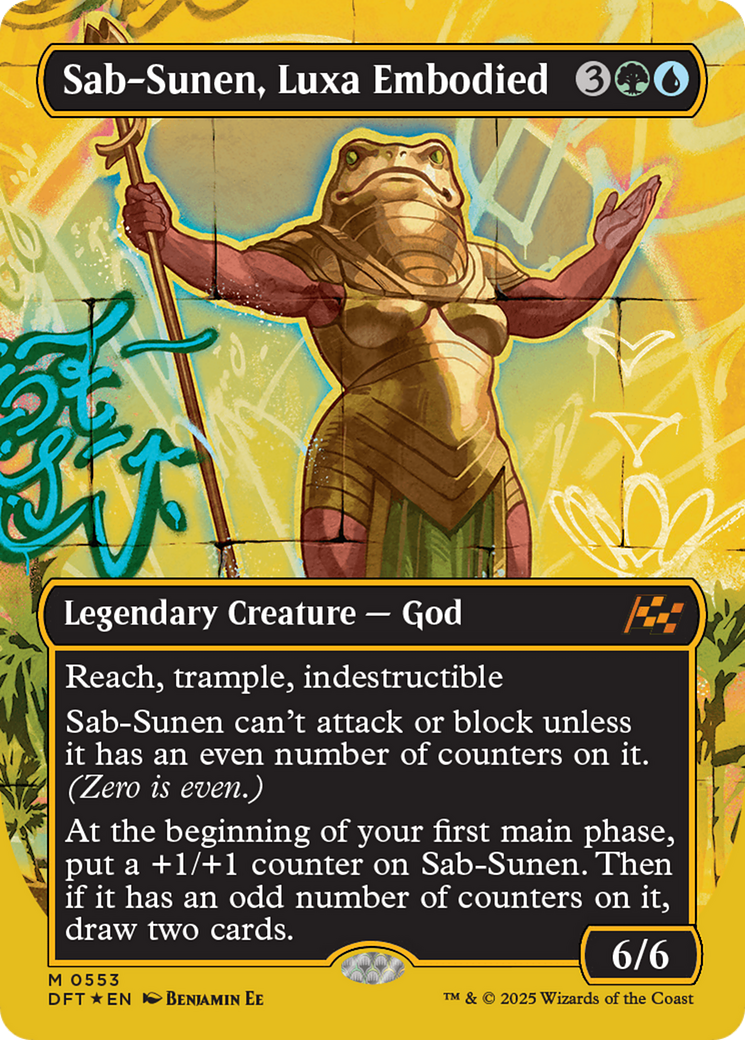 Sab-Sunen, Luxa Embodied (Borderless) (First-Place Foil) [Aetherdrift] | Odin's Place
