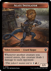 Agate Instigator // Rabbit Double-Sided Token [Bloomburrow Commander Tokens] | Odin's Place