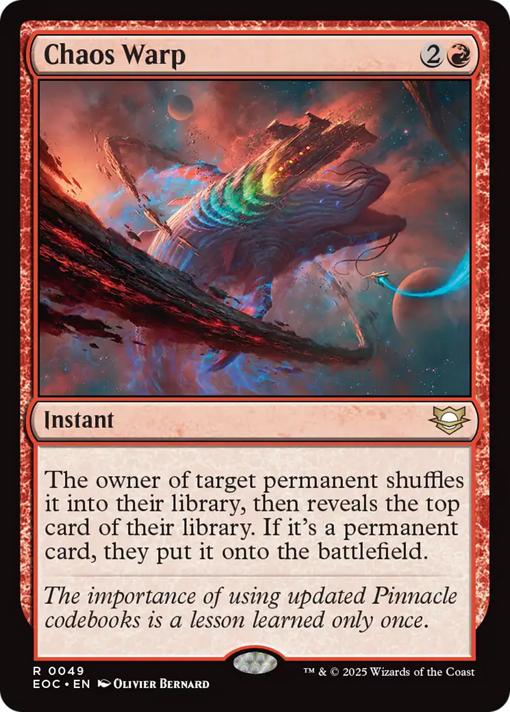 Chaos Warp [Edge of Eternities Commander] | Odin's Place