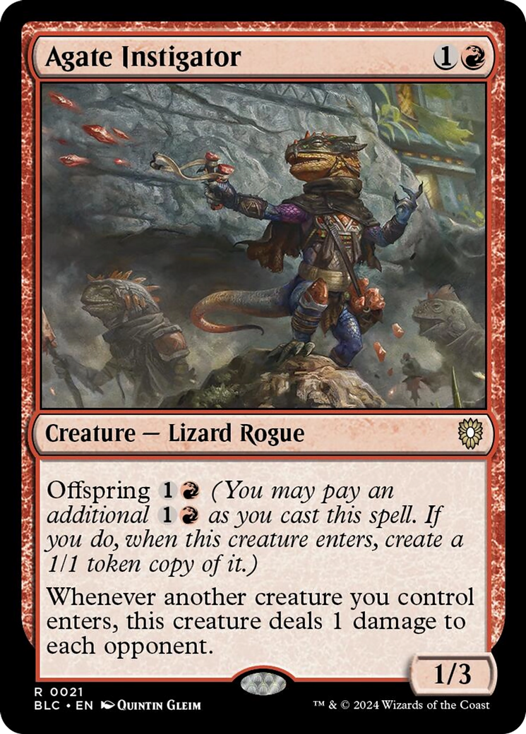 Agate Instigator [Bloomburrow Commander] | Odin's Place