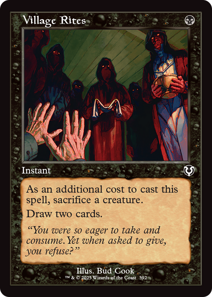 Village Rites (Retro Frame) [Innistrad Remastered] | Odin's Place