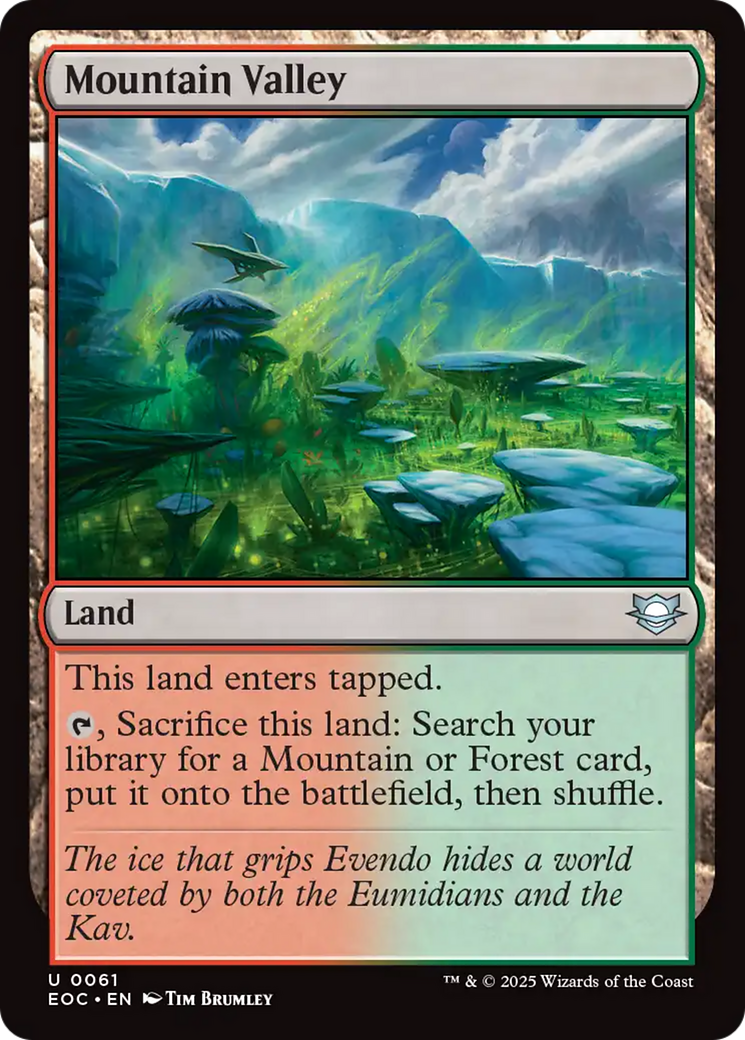 Mountain Valley [Edge of Eternities Commander] | Odin's Place