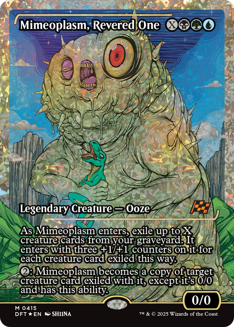 Mimeoplasm, Revered One (Showcase) (Fracture Foil) [Aetherdrift] | Odin's Place