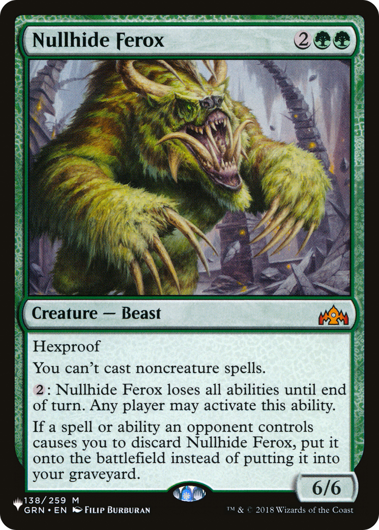 Nullhide Ferox [The List] | Odin's Place