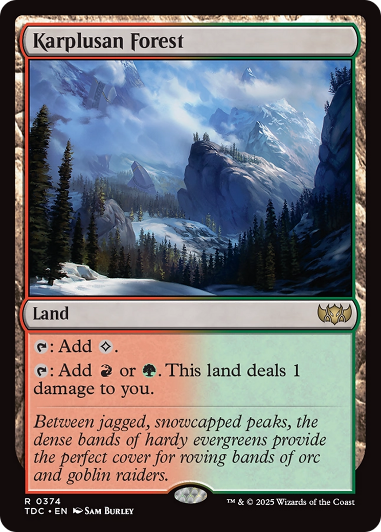 Karplusan Forest [Tarkir: Dragonstorm Commander] | Odin's Place