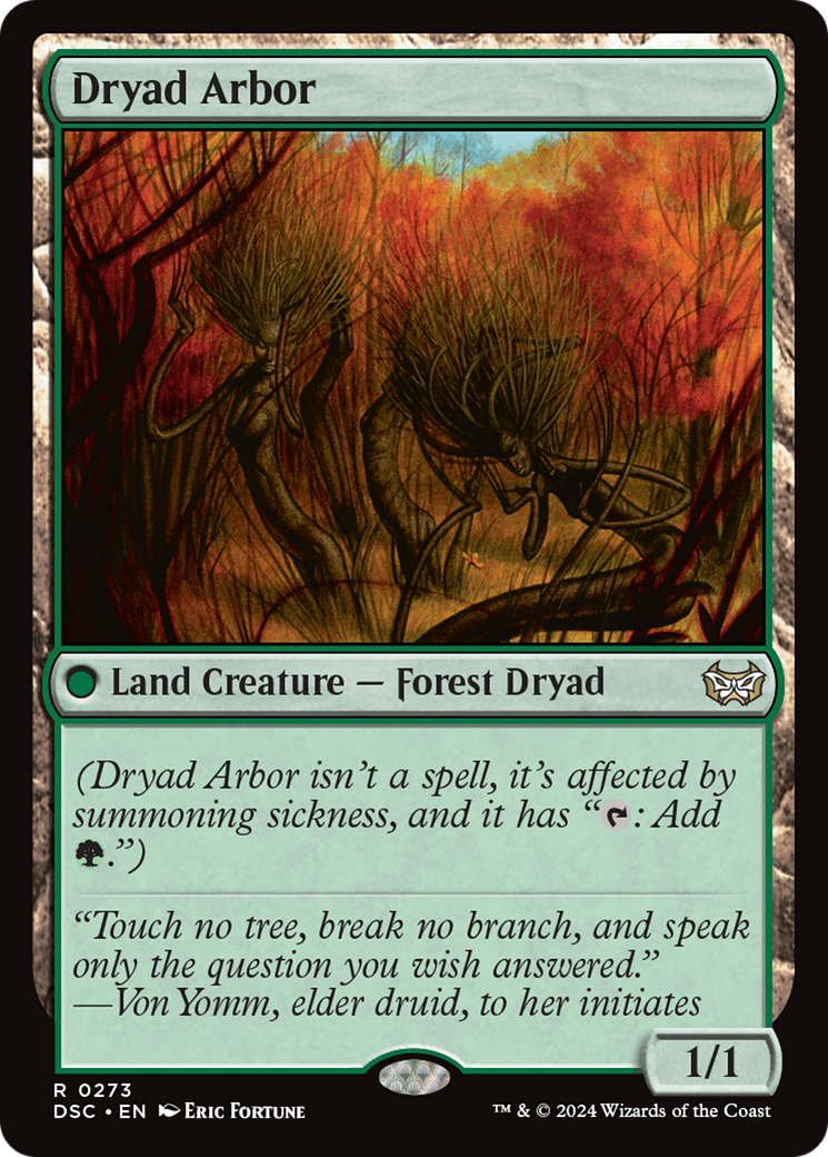 Dryad Arbor [Duskmourn: House of Horror Commander] | Odin's Place