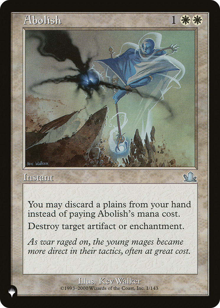 Abolish [The List] | Odin's Place