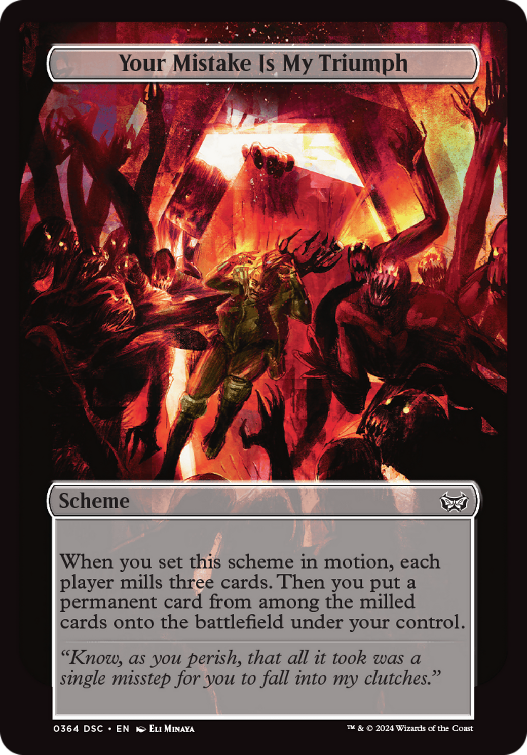 Your Mistake Is My Triumph (Full Art) [Duskmourn: Archenemy] | Odin's Place