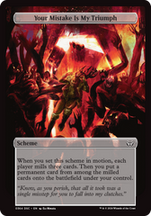 Your Mistake Is My Triumph (Full Art) [Duskmourn: Archenemy] | Odin's Place