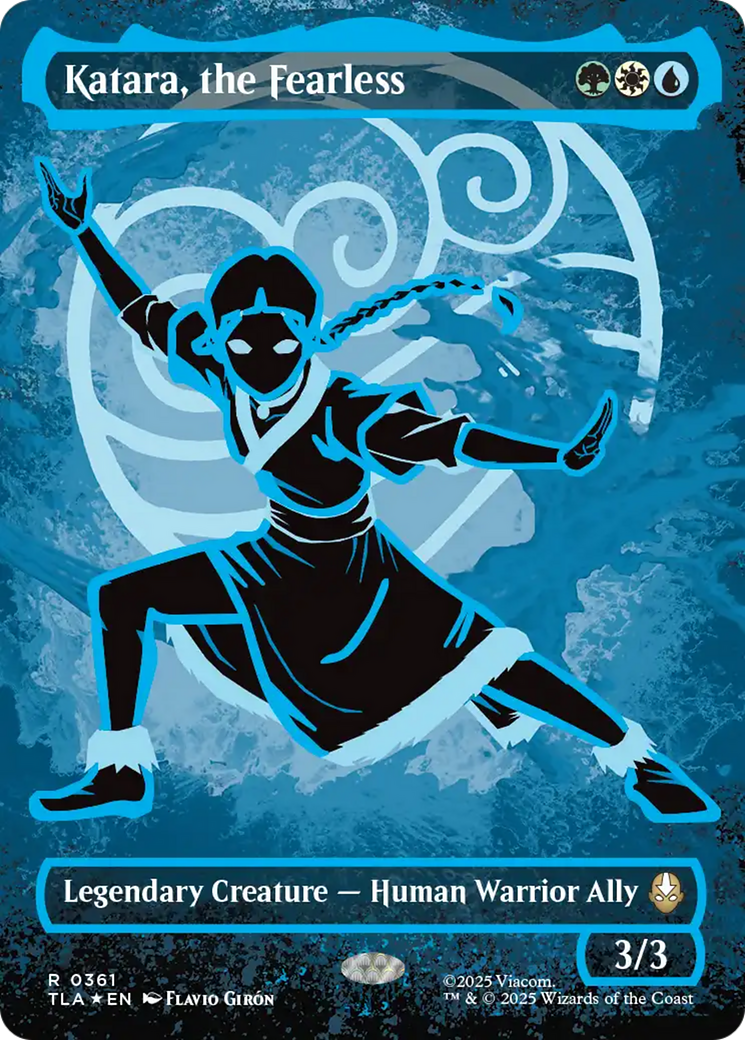 Katara, the Fearless (Borderless) (Neon Ink Foil) [Avatar: The Last Airbender] | Odin's Place