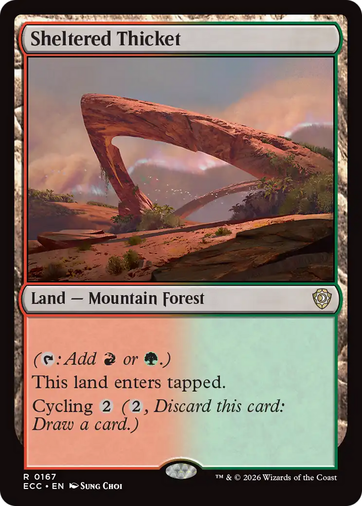Sheltered Thicket [Lorwyn Eclipsed Commander] | Odin's Place
