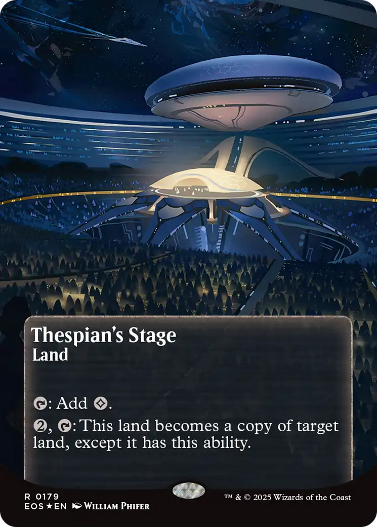 Thespian's Stage (0179) (Borderless) (Galaxy Foil) [Edge of Eternities: Stellar Sights] | Odin's Place