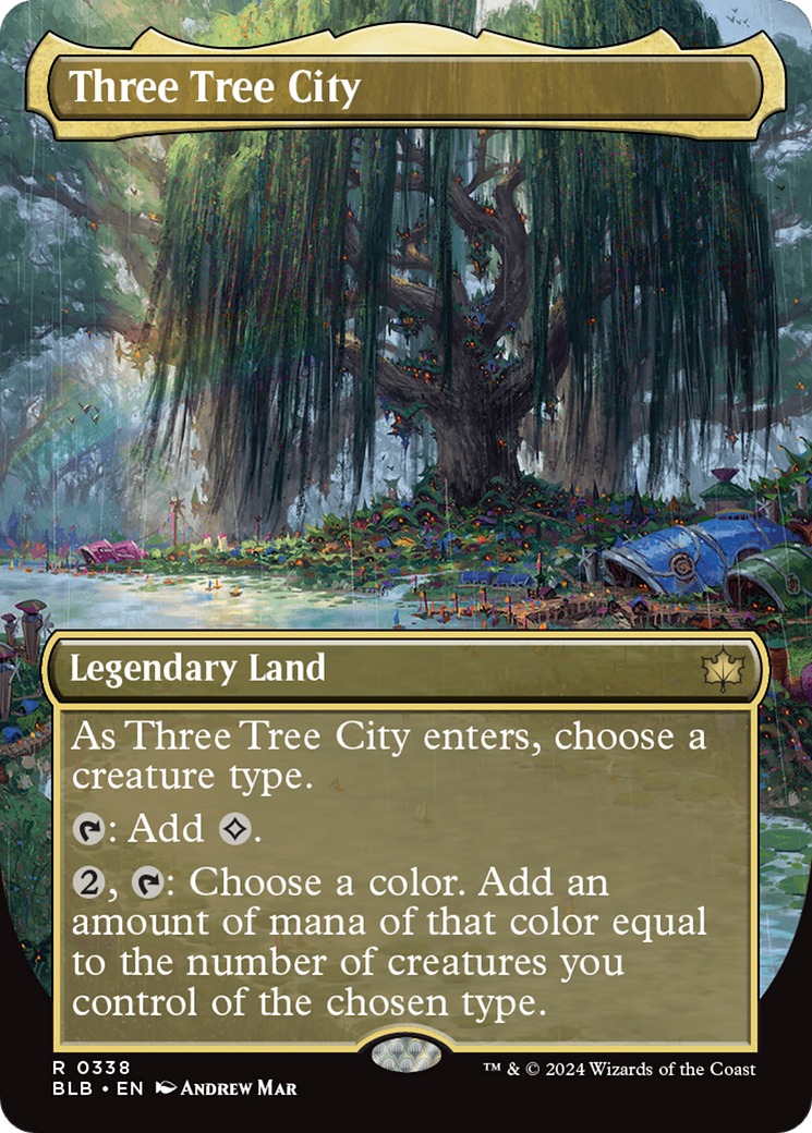 Three Tree City (Borderless) (0338) [Bloomburrow] | Odin's Place