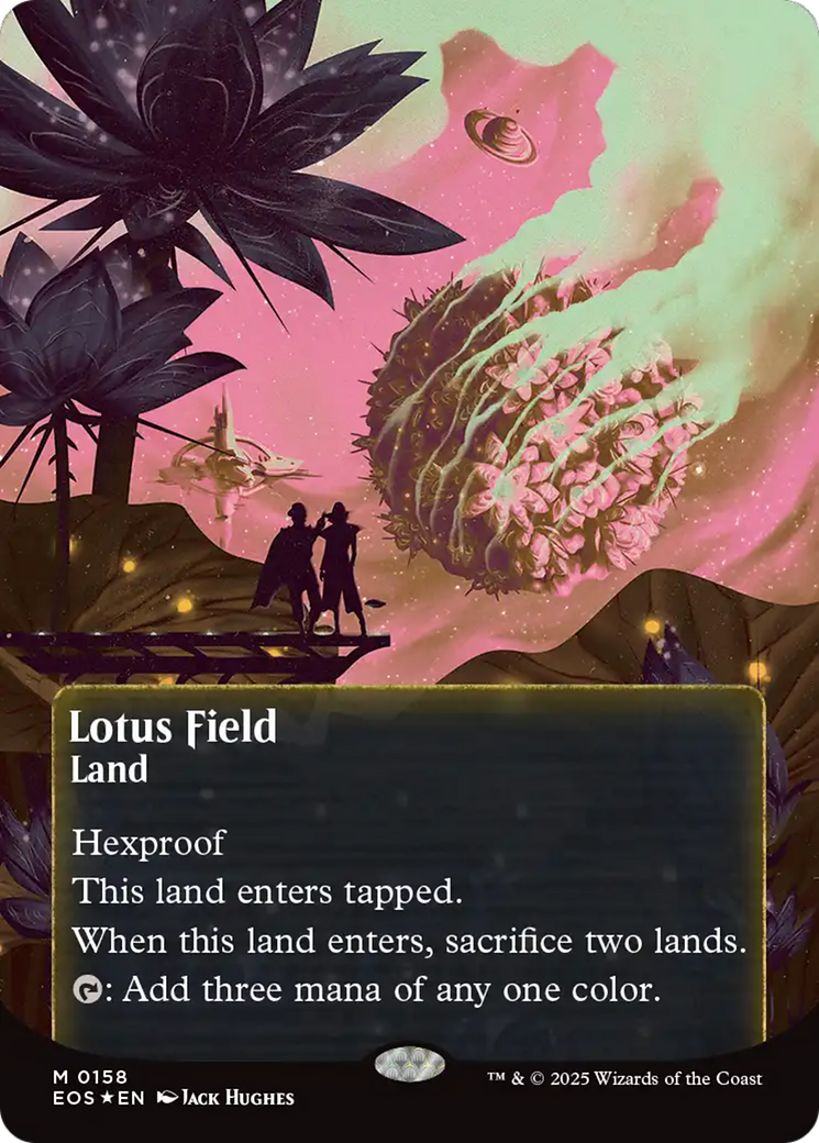 Lotus Field (0158) (Borderless) (Galaxy Foil) [Edge of Eternities: Stellar Sights] | Odin's Place