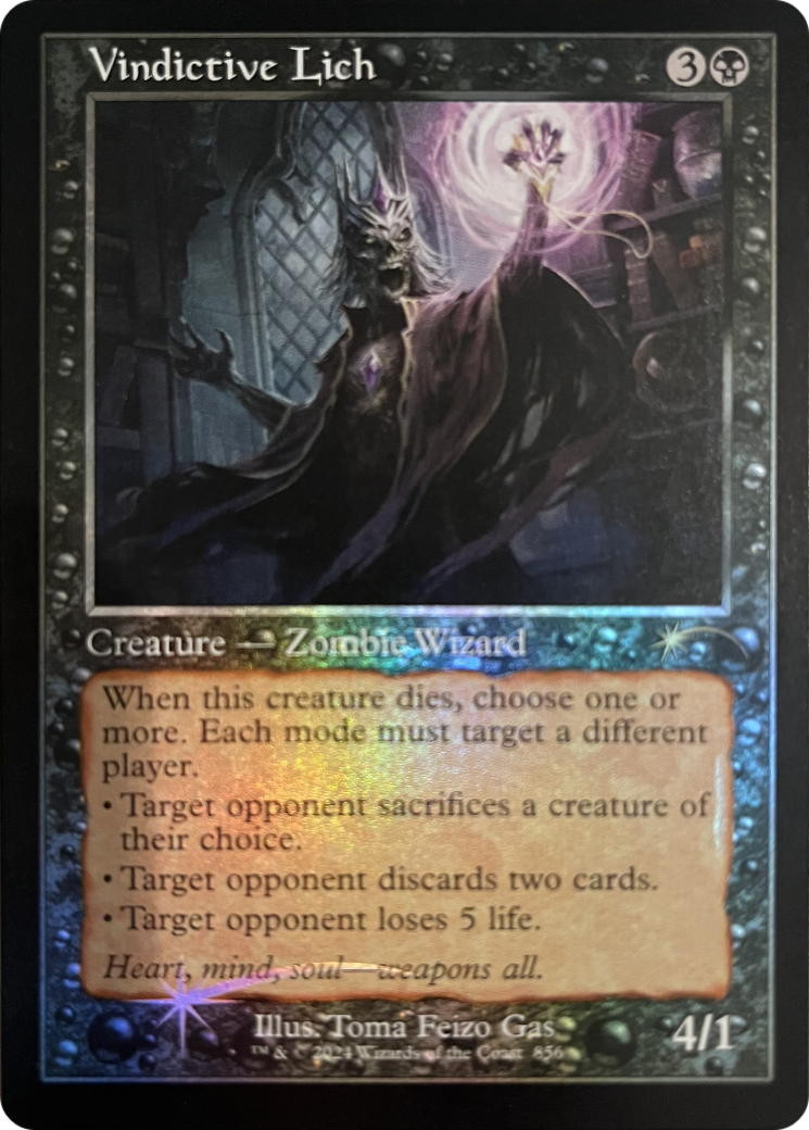 Vindictive Lich (Retro Frame) [Secret Lair Drop Series] | Odin's Place