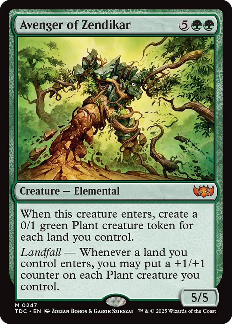 Avenger of Zendikar [Tarkir: Dragonstorm Commander] | Odin's Place
