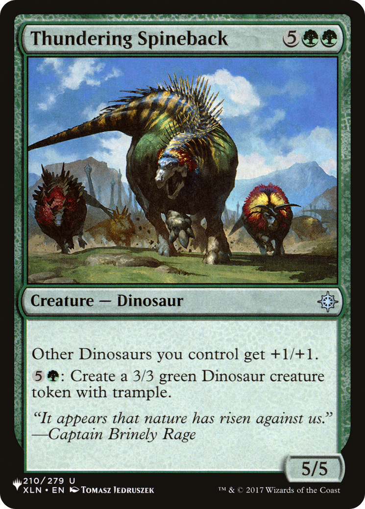 Thundering Spineback [The List] | Odin's Place