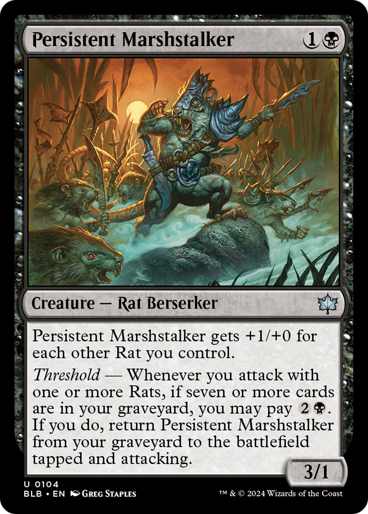Persistent Marshstalker [Bloomburrow] | Odin's Place