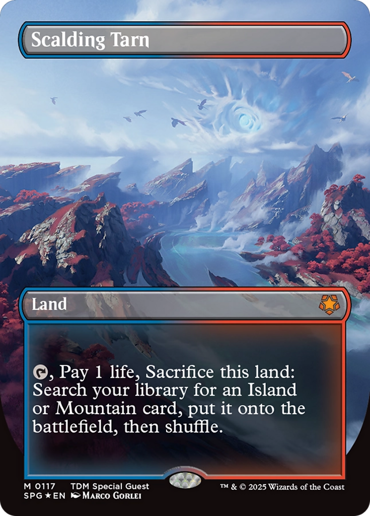 Scalding Tarn (Borderless) (Dragonscale Foil) [Tarkir: Dragonstorm Special Guests] | Odin's Place